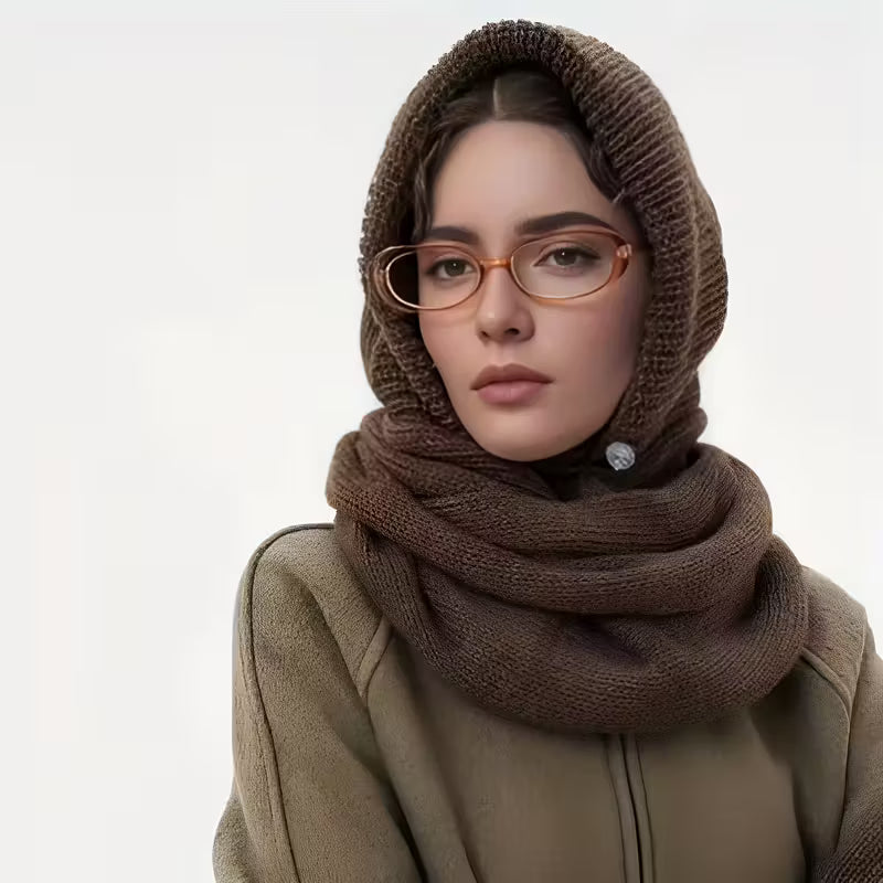 L’Écharpe-Capuche Élégance Boutonnée™